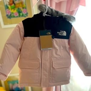 ☃️🎀 North Face Pink Toddler Mcmurdo Waterproof 550 Fill Down Parka Coat …